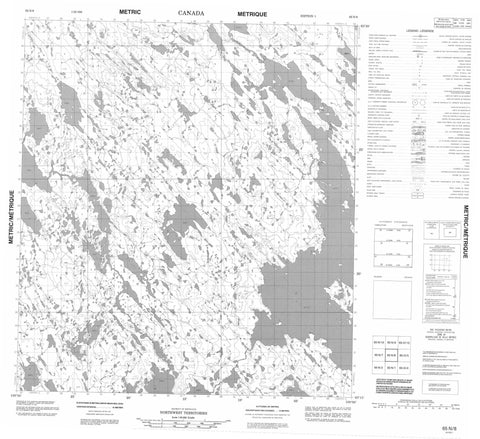 065N08 No Title Canadian topographic map, 1:50,000 scale