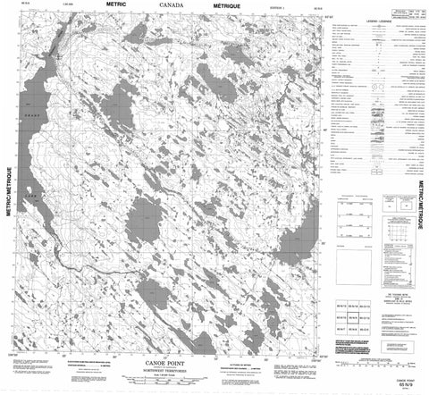 065N09 Canoe Point Canadian topographic map, 1:50,000 scale