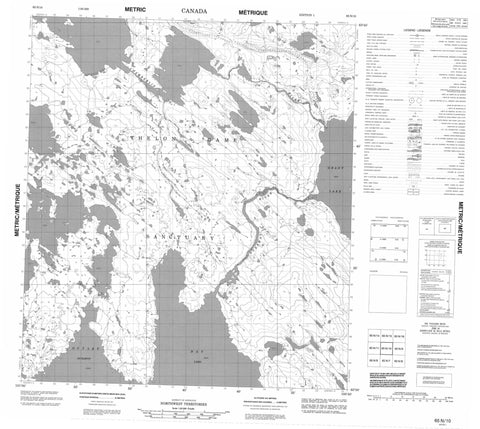 065N10 No Title Canadian topographic map, 1:50,000 scale