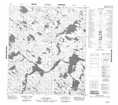 065N16 No Title Canadian topographic map, 1:50,000 scale