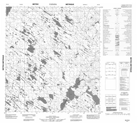 065O06 No Title Canadian topographic map, 1:50,000 scale