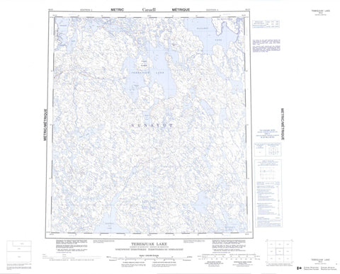 065O Tebesjuak Lake Canadian topographic map, 1:250,000 scale