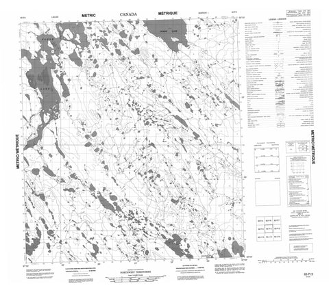 065P03 No Title Canadian topographic map, 1:50,000 scale