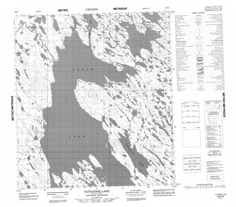 065P06 Tattanniq Lake Canadian topographic map, 1:50,000 scale