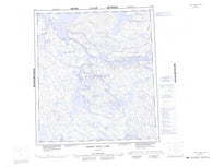 065P Thirty Mile Lake Canadian topographic map, 1:250,000 scale