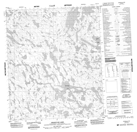 066A16 Amarulik Lake Canadian topographic map, 1:50,000 scale