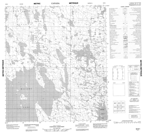 066B01 No Title Canadian topographic map, 1:50,000 scale