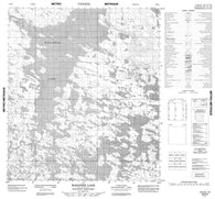 066B03 Marjorie Lake Canadian topographic map, 1:50,000 scale