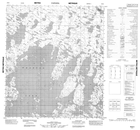 066B04 No Title Canadian topographic map, 1:50,000 scale