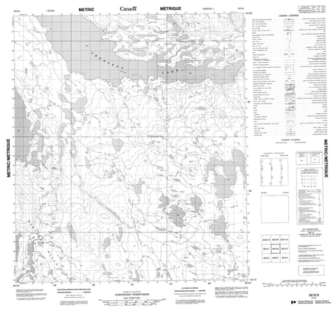 066B08 No Title Canadian topographic map, 1:50,000 scale