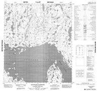 066B11 Koangok Narrows Canadian topographic map, 1:50,000 scale