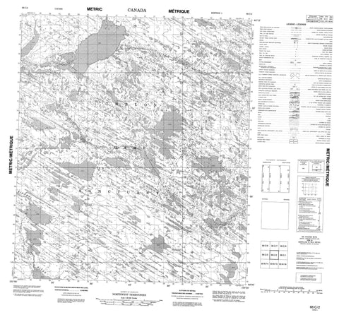 066C02 No Title Canadian topographic map, 1:50,000 scale