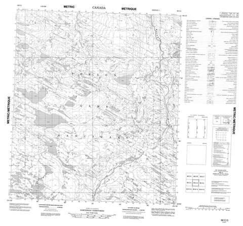 066C03 No Title Canadian topographic map, 1:50,000 scale