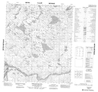 066C11 Thelon Bluffs Canadian topographic map, 1:50,000 scale