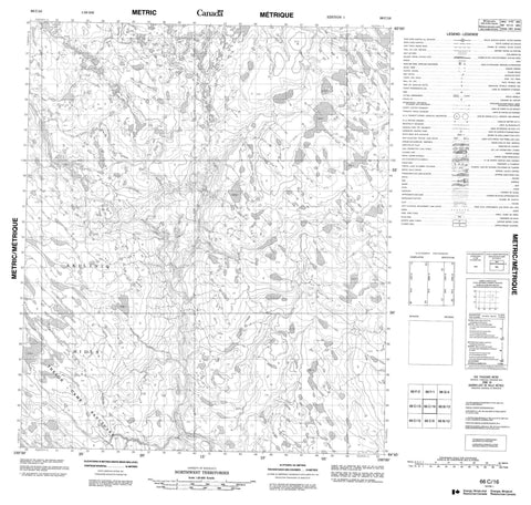 066C16 No Title Canadian topographic map, 1:50,000 scale