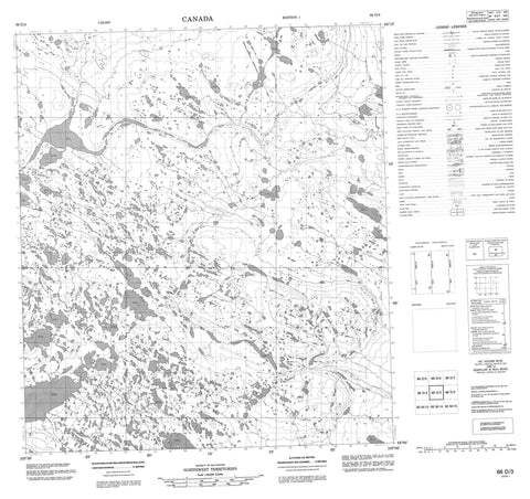 066D03 No Title Canadian topographic map, 1:50,000 scale