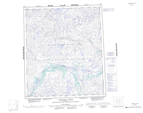 066D Tammarvi River Canadian topographic map, 1:250,000 scale