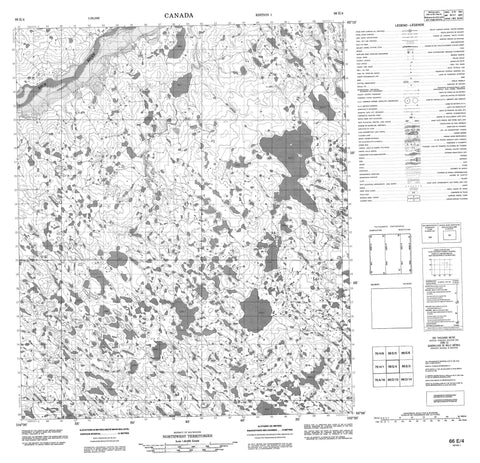 066E04 No Title Canadian topographic map, 1:50,000 scale