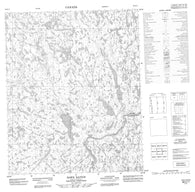 066E11 Hawk Rapids Canadian topographic map, 1:50,000 scale