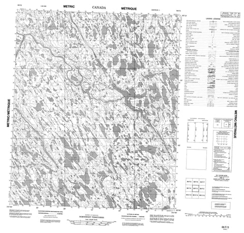 066F03 No Title Canadian topographic map, 1:50,000 scale