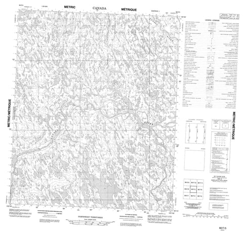 066F05 No Title Canadian topographic map, 1:50,000 scale