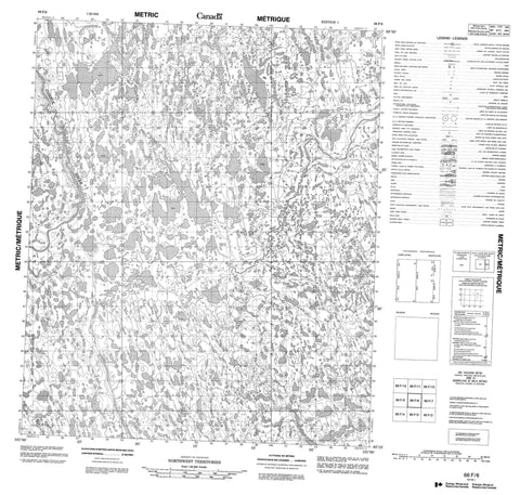 066F06 No Title Canadian topographic map, 1:50,000 scale