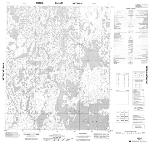 066G05 No Title Canadian topographic map, 1:50,000 scale