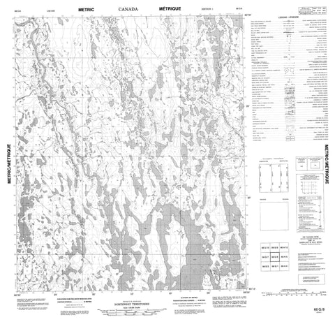 066G08 No Title Canadian topographic map, 1:50,000 scale