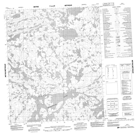 066H08 No Title Canadian topographic map, 1:50,000 scale