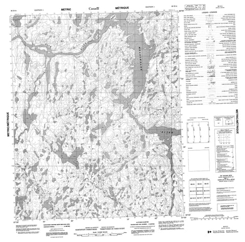 066H14 No Title Canadian topographic map, 1:50,000 scale