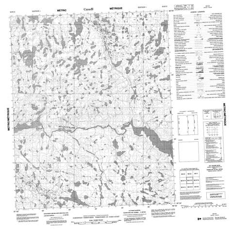 066H15 No Title Canadian topographic map, 1:50,000 scale