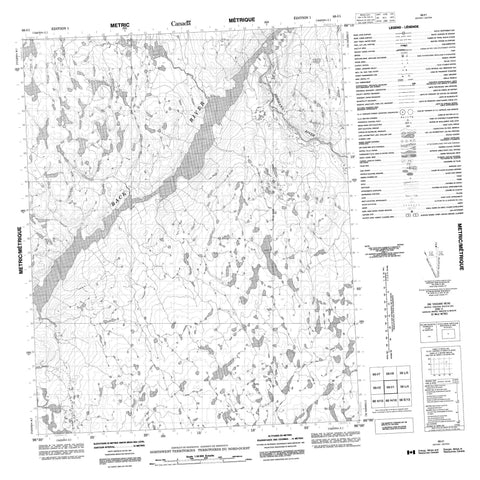 066I01 No Title Canadian topographic map, 1:50,000 scale