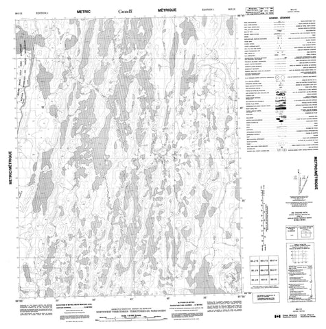 066I12 No Title Canadian topographic map, 1:50,000 scale