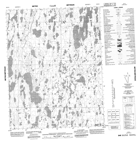 066I15 No Title Canadian topographic map, 1:50,000 scale