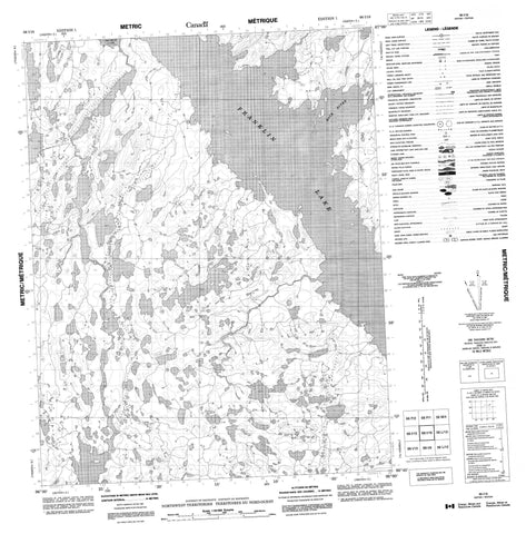 066I16 No Title Canadian topographic map, 1:50,000 scale