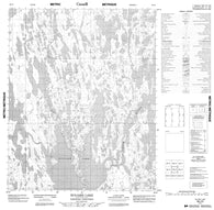 066J03 Buliard Lake Canadian topographic map, 1:50,000 scale