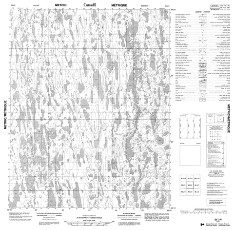 066J06 No Title Canadian topographic map, 1:50,000 scale