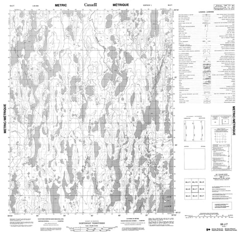 066J07 No Title Canadian topographic map, 1:50,000 scale