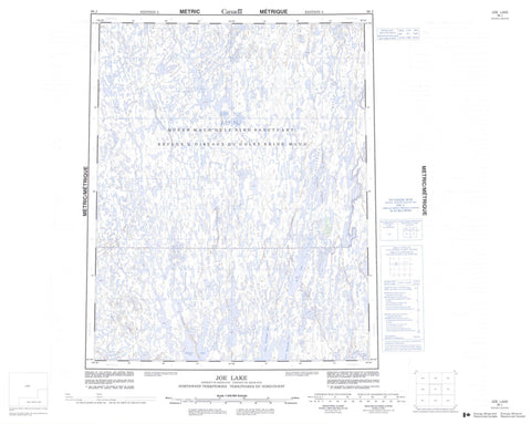 066J Joe Lake Canadian topographic map, 1:250,000 scale