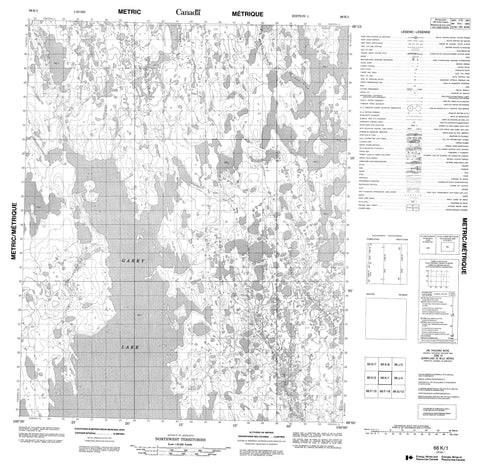 066K01 No Title Canadian topographic map, 1:50,000 scale