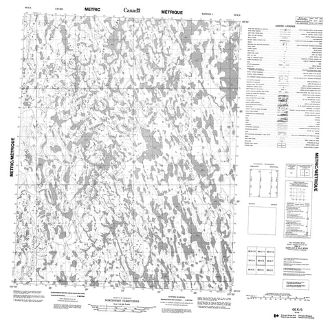 066K06 No Title Canadian topographic map, 1:50,000 scale