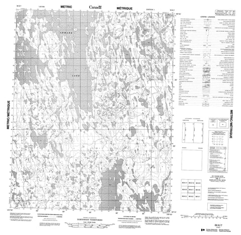 066K07 No Title Canadian topographic map, 1:50,000 scale