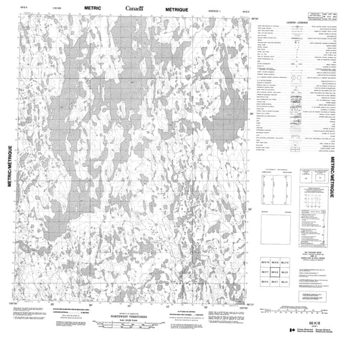 066K08 No Title Canadian topographic map, 1:50,000 scale