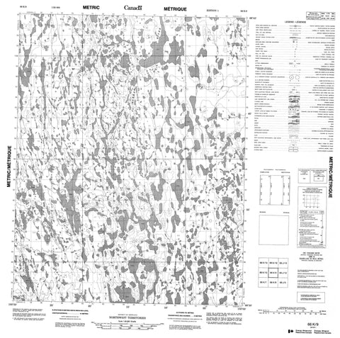 066K09 No Title Canadian topographic map, 1:50,000 scale
