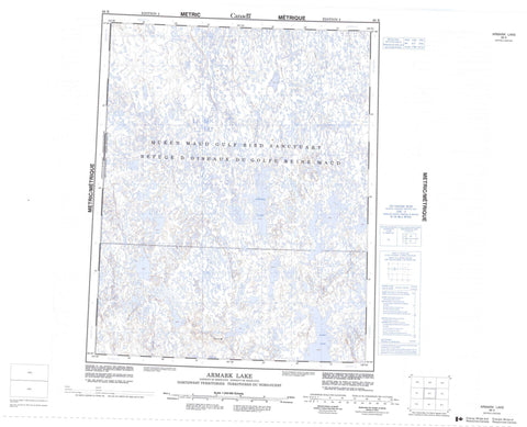 066K Armark Lake Canadian topographic map, 1:250,000 scale