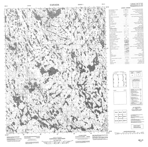 066L04 No Title Canadian topographic map, 1:50,000 scale