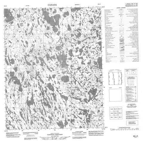 066L05 No Title Canadian topographic map, 1:50,000 scale