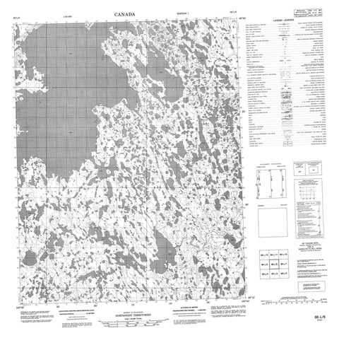 066L06 No Title Canadian topographic map, 1:50,000 scale