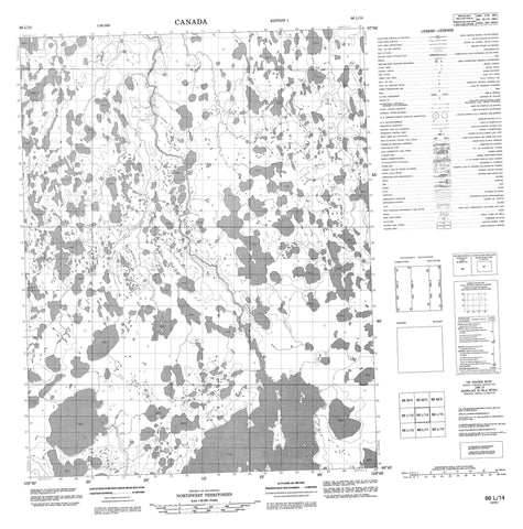 066L14 No Title Canadian topographic map, 1:50,000 scale