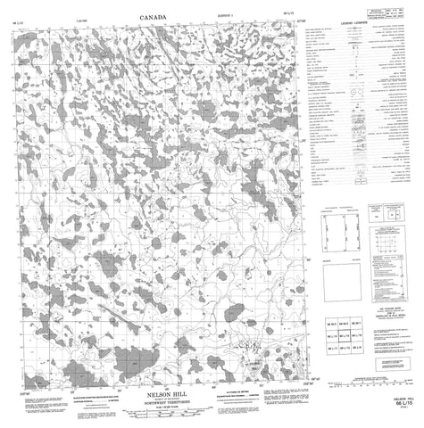 066L15 Nelson Hill Canadian topographic map, 1:50,000 scale